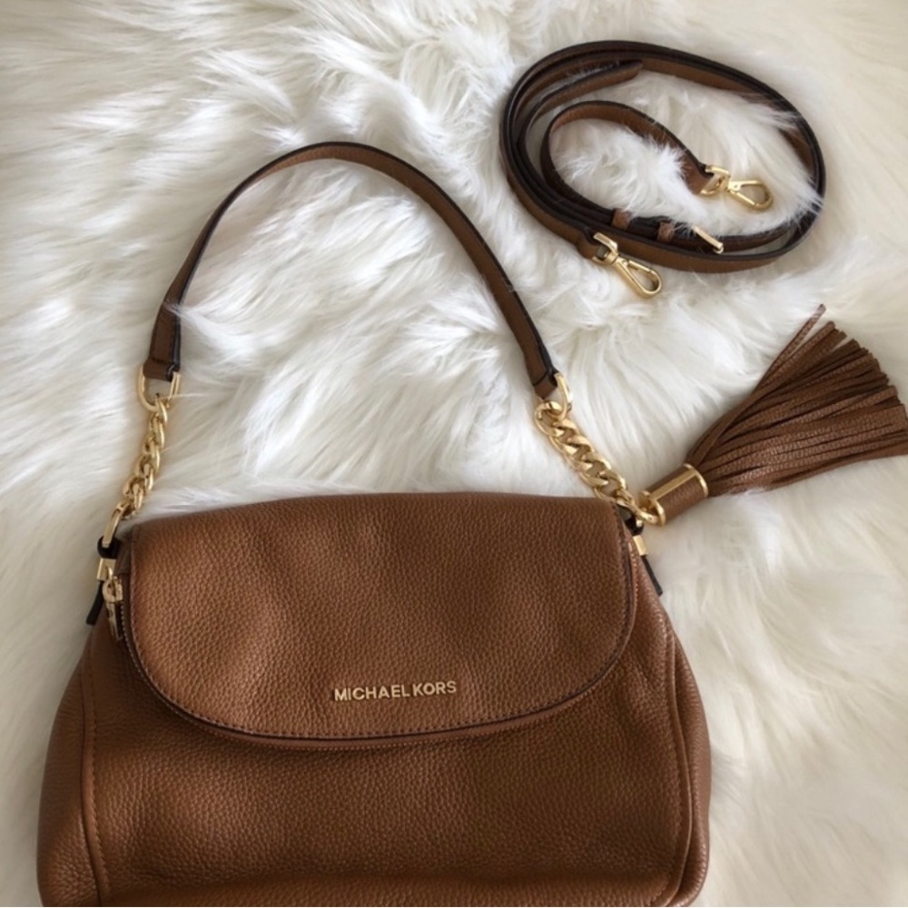 Michael Kors Tan Crossbody Bag with Tassel